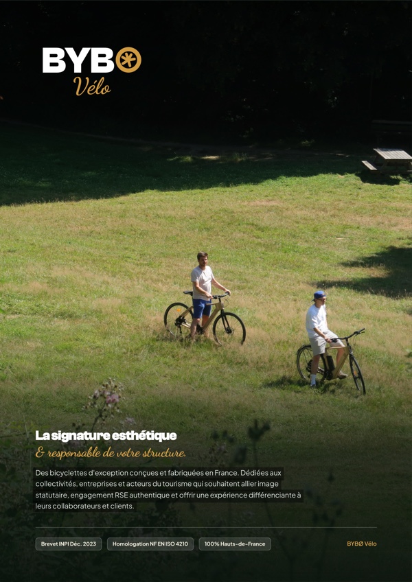 Couverture Plaquette B2B BybØ Vélo — Bicyclette en Bois